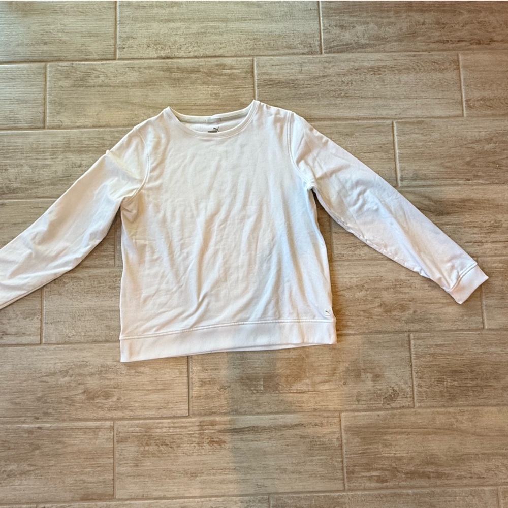 Puma White Crewneck